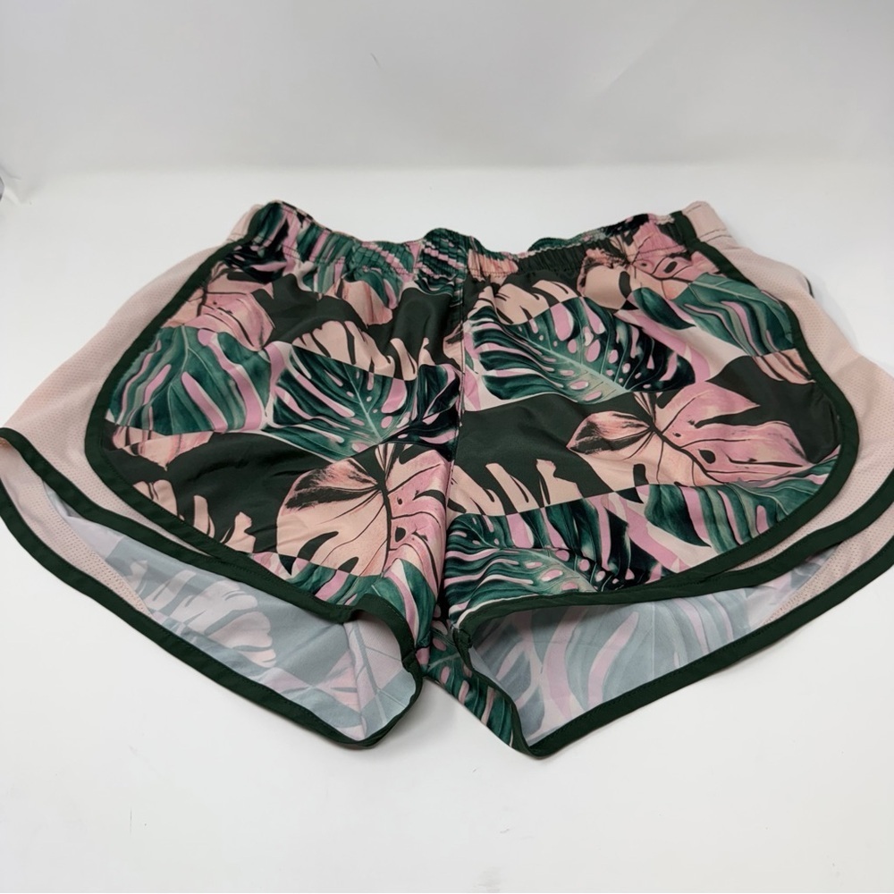 Nike Dri-FIT Women’s Running Shorts Medium Tropical Leaf Print size medium - Picture 10 of 13